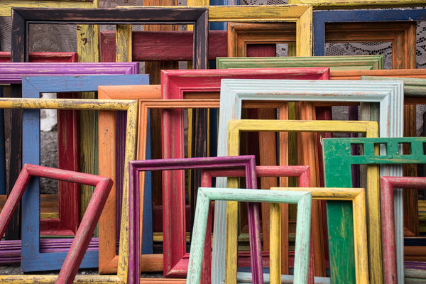 Frame wood colour mattes 