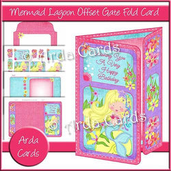 Mermaid Lagoon Offset Gate Fold Card