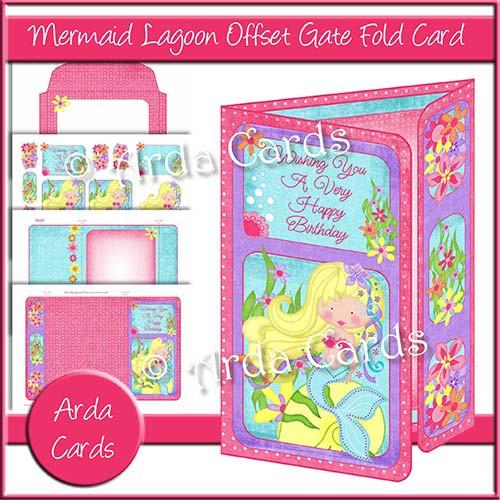 Mermaid Lagoon Offset Gate Fold Card