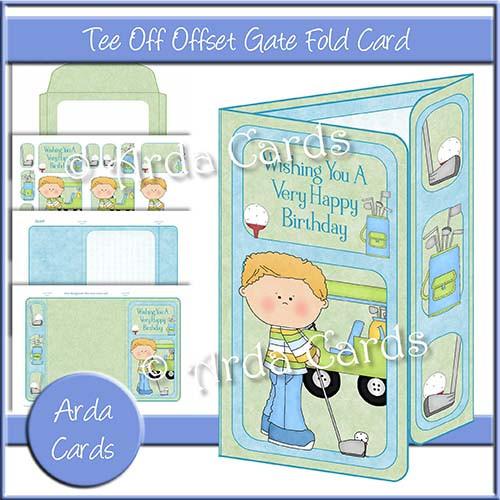 Tee Off Offset Gate Fold Card